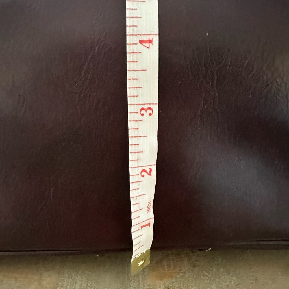 GIANI BERNINI Turnlock Glazed Dome Crossbody Leather Satchel, Wine - Picture 11 of 14